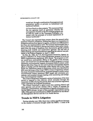 August 1985 The Sixteenth Annual Report Of The Council On Envirnomental Quality