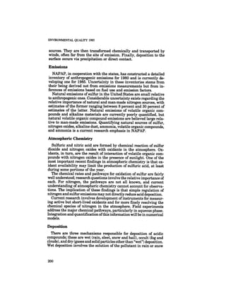 August 1985 The Sixteenth Annual Report Of The Council On Envirnomental Quality