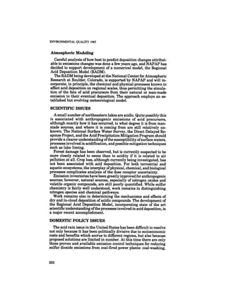 August 1985 The Sixteenth Annual Report Of The Council On Envirnomental Quality