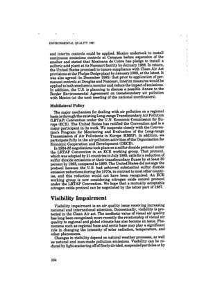 August 1985 The Sixteenth Annual Report Of The Council On Envirnomental Quality