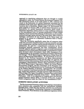 August 1985 The Sixteenth Annual Report Of The Council On Envirnomental Quality