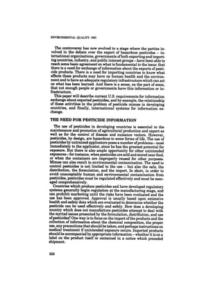 August 1985 The Sixteenth Annual Report Of The Council On Envirnomental Quality