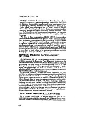 August 1985 The Sixteenth Annual Report Of The Council On Envirnomental Quality