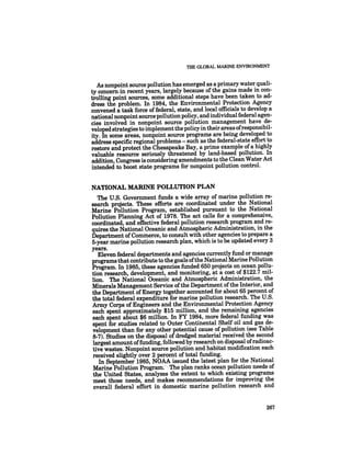 August 1985 The Sixteenth Annual Report Of The Council On Envirnomental Quality