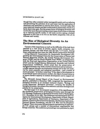 August 1985 The Sixteenth Annual Report Of The Council On Envirnomental Quality