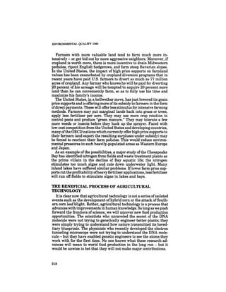 August 1985 The Sixteenth Annual Report Of The Council On Envirnomental Quality