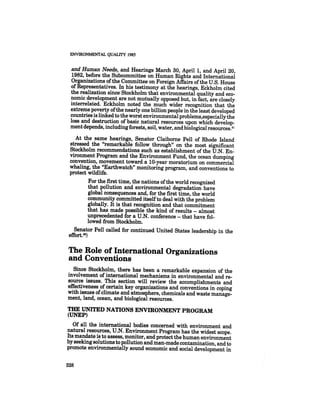 August 1985 The Sixteenth Annual Report Of The Council On Envirnomental Quality