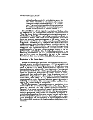 August 1985 The Sixteenth Annual Report Of The Council On Envirnomental Quality
