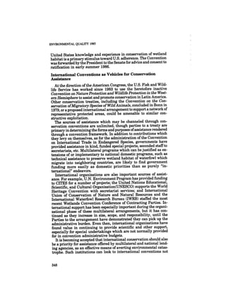 August 1985 The Sixteenth Annual Report Of The Council On Envirnomental Quality