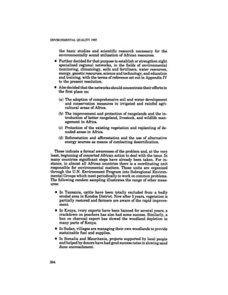 August 1985 The Sixteenth Annual Report Of The Council On Envirnomental Quality