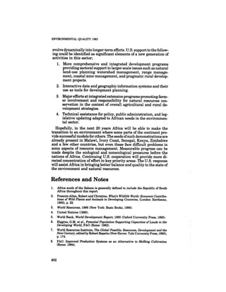 August 1985 The Sixteenth Annual Report Of The Council On Envirnomental Quality