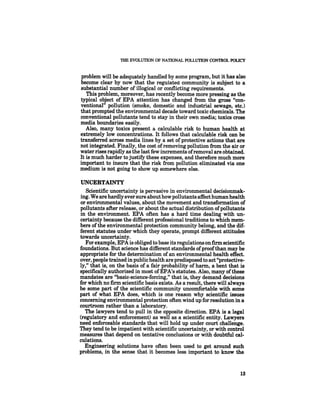 August 1985 The Sixteenth Annual Report Of The Council On Envirnomental Quality