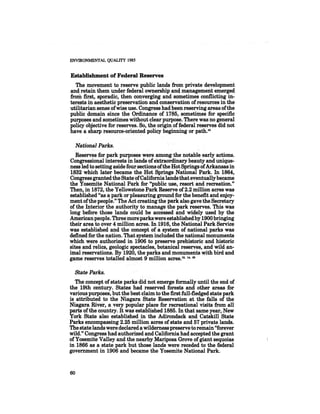 August 1985 The Sixteenth Annual Report Of The Council On Envirnomental Quality