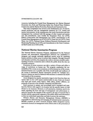 August 1986 The Seventeenth Annual Report Of The Council On Environmental Quality