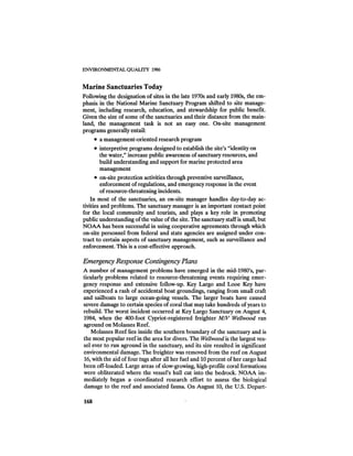 August 1986 The Seventeenth Annual Report Of The Council On Environmental Quality