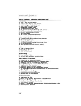 August 1986 The Seventeenth Annual Report Of The Council On Environmental Quality