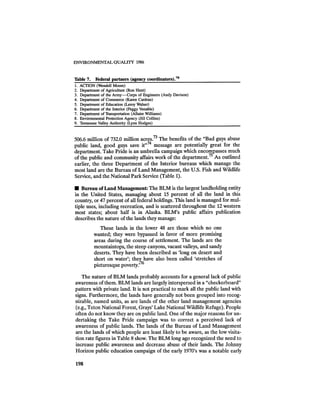 August 1986 The Seventeenth Annual Report Of The Council On Environmental Quality