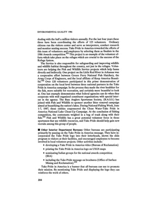 August 1986 The Seventeenth Annual Report Of The Council On Environmental Quality