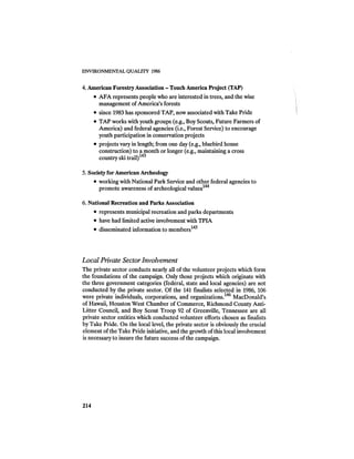 August 1986 The Seventeenth Annual Report Of The Council On Environmental Quality