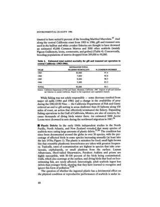 August 1986 The Seventeenth Annual Report Of The Council On Environmental Quality