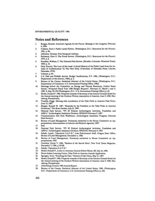 August 1986 The Seventeenth Annual Report Of The Council On Environmental Quality