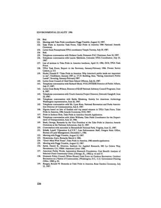 August 1986 The Seventeenth Annual Report Of The Council On Environmental Quality