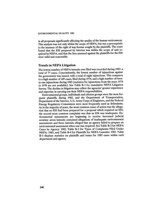 August 1986 The Seventeenth Annual Report Of The Council On Environmental Quality