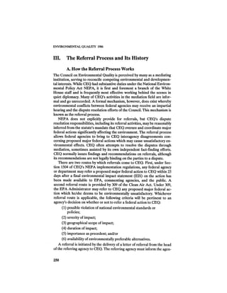 August 1986 The Seventeenth Annual Report Of The Council On Environmental Quality