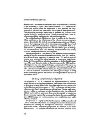 August 1986 The Seventeenth Annual Report Of The Council On Environmental Quality