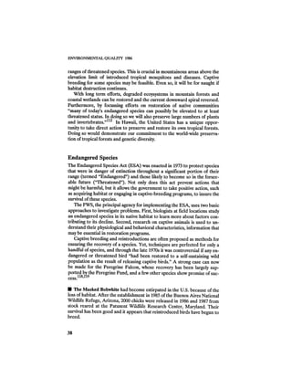 August 1986 The Seventeenth Annual Report Of The Council On Environmental Quality