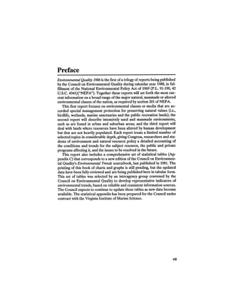 August 1986 The Seventeenth Annual Report Of The Council On Environmental Quality