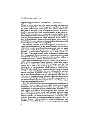 August 1986 The Seventeenth Annual Report Of The Council On Environmental Quality