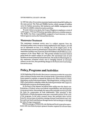 August 1987 1988 The Eighteenth Annual Report Of The Council on Environmental Quality