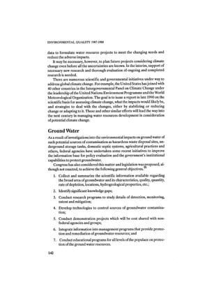 August 1987 1988 The Eighteenth Annual Report Of The Council on Environmental Quality