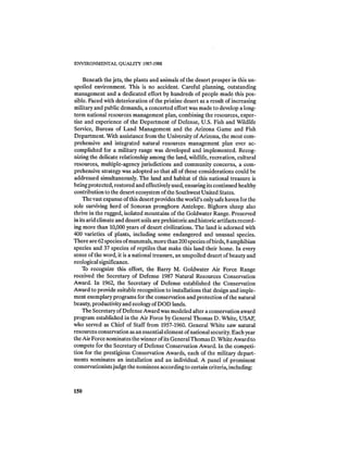 August 1987 1988 The Eighteenth Annual Report Of The Council on Environmental Quality