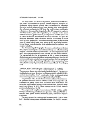 August 1987 1988 The Eighteenth Annual Report Of The Council on Environmental Quality