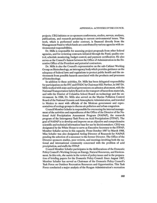 August 1987 1988 The Eighteenth Annual Report Of The Council on Environmental Quality