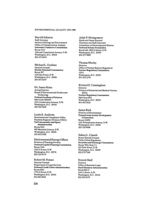 August 1987 1988 The Eighteenth Annual Report Of The Council on Environmental Quality