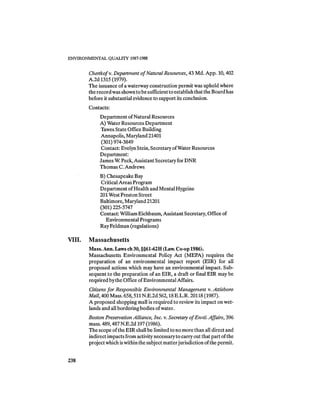 August 1987 1988 The Eighteenth Annual Report Of The Council on Environmental Quality