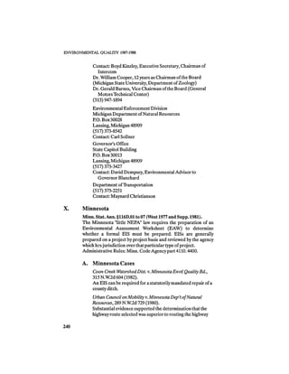 August 1987 1988 The Eighteenth Annual Report Of The Council on Environmental Quality