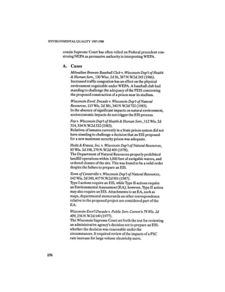 August 1987 1988 The Eighteenth Annual Report Of The Council on Environmental Quality