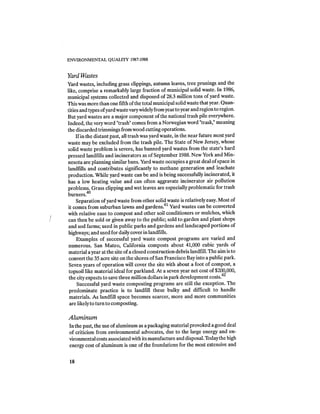 August 1987 1988 The Eighteenth Annual Report Of The Council on Environmental Quality