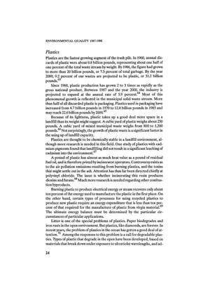 August 1987 1988 The Eighteenth Annual Report Of The Council on Environmental Quality