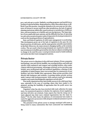 August 1987 1988 The Eighteenth Annual Report Of The Council on Environmental Quality