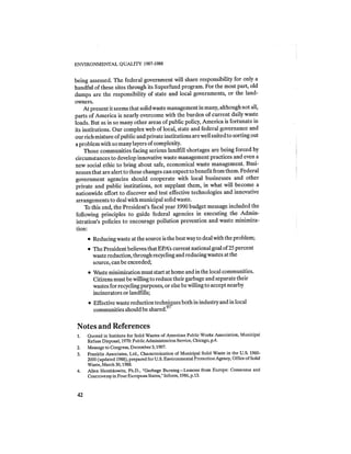 August 1987 1988 The Eighteenth Annual Report Of The Council on Environmental Quality