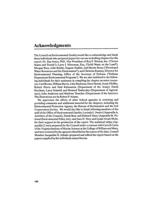 August 1987 1988 The Eighteenth Annual Report Of The Council on Environmental Quality