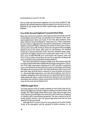 August 1987 1988 The Eighteenth Annual Report Of The Council on Environmental Quality