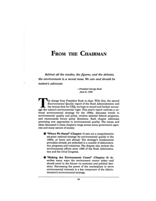 August 1990 The 21st Annual Report Of The Council On Environmental Quality