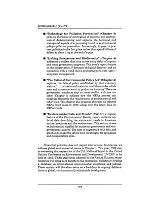 August 1990 The 21st Annual Report Of The Council On Environmental Quality