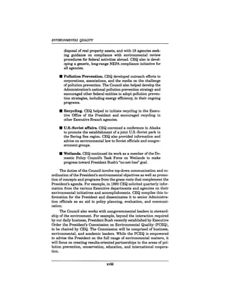 August 1990 The 21st Annual Report Of The Council On Environmental Quality